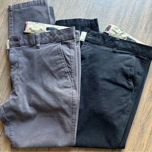 Dockers Men's Black and Gray Chinos 36/32